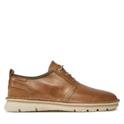 Półbuty Pikolinos. Brązowe eleganckie półbuty Pikolinos, bez wzorów, bez obcasa, bez zapięcia. Za 359.99 zł.