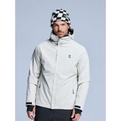 Kurtka narciarska męska – Arctic 2L ocieplana – Stone. Białe kurtki narciarskie i snowboardowe POEDERBAAS, l, bez wzorów, z poliesteru, narciarskie. Za 915.52 zł.
