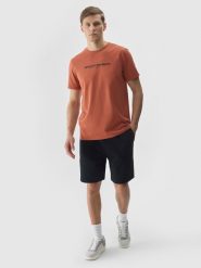 4F Spodenki dresowe męskie - czarne XL. Czarne krótkie spodenki sportowe 4F, l, bez wzorów, z bawełny. Za 99.99 zł.