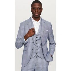 Marynarka garniturowa w kratę slim fit - Niebieski. Marynarki marki Reserved. W wyprzedaży za 199.99 zł.
