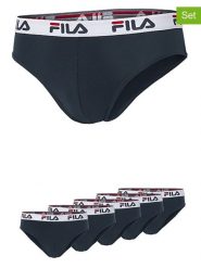 Fila Slipy (5 par) w kolorze granatowym rozmiar: XL. Niebieskie slipki Fila, xl, bez wzorów. Za 100.99 zł.