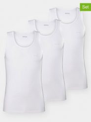 Hugo Boss Underwear Podkoszulki (3 szt.) w kolorze białym rozmiar: XL. Białe podkoszulki Hugo Boss Underwear, xl, bez wzorów, bez ramiączek. Za 122.38 zł.