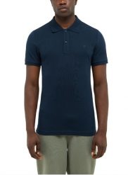 Męski T-Shirt Mustang Style Pierre Dark Sapphire 1016880 4136. Niebieskie t-shirty Mustang, l, bez wzorów, bez kołnierzyka, bez ramiączek. Za 79.99 zł.