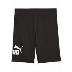 Młodzieżowe krótkie legginsy ESS z logo No. 1 PUMA Black. Czarna legginsy długie sportowe Puma, m, bez wzorów, z gumy, na jogę i pilates. Za 89.00 zł.