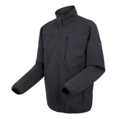 Kurtka wodoodporna Regatta Romain. Czarne kurtki przeciwdeszczowe Regatta, m, bez wzorów, z softshellu, bez kaptura. Za 252.80 zł.