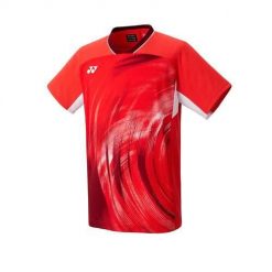 Koszulka sportowa męska Yonex CTM105684995. Czerwone t-shirty sportowe YONEX, bez wzorów, z poliesteru, bez ramiączek. Za 459.99 zł.