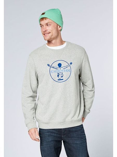 Chiemsee Bluza w kolorze srebrnym rozmiar: XXL. Szare bluzy Chiemsee, xxl, bez wzorów, z bawełny, bez kaptura. Za 109.26 zł.