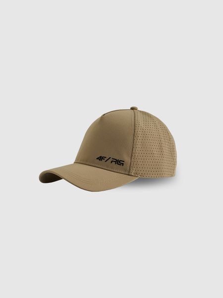 4F Czapka z daszkiem strapback uniseks 4F x Robert Lewandowski - beżowa S/M (58cm). Brązowe czapki z daszkiem 4F, bez wzorów, z syntetyku. Za 89.99 zł.
