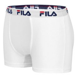 Bokserki męskie Fila 1 szt. białe S. Białe bokserki Fila, m, bez wzorów, z bawełny. Za 129.99 zł.