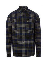 Fred Perry koszula flanelowa Mężczyźni Regular Fit Bawełna (100%) niebieski, M. Niebieskie koszule Fred Perry, m, bez wzorów, z bawełny, bez kołnierzyka, bez ramiączek. Za 749.95 zł.