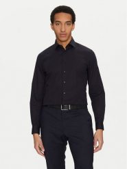 Calvin Klein Koszula K10K109509 Granatowy Slim Fit. Niebieskie koszule CALVIN KLEIN, m, bez wzorów, z bawełny, bez kołnierzyka, bez ramiączek. Za 189.99 zł.