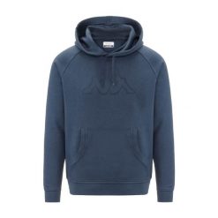 Bluza z kapturem Kappa Zaiver. Niebieskie bluzy Kappa, m, bez wzorów, z kapturem. Za 177.40 zł.