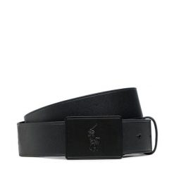 Pasek Polo Ralph Lauren. Czarne paski Polo Ralph Lauren, bez wzorów. Za 389.99 zł.