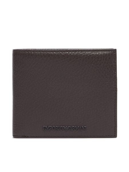 Emporio Armani Portfel Y4R167 Y068E Czarny. Czarne portfele Emporio Armani, bez wzorów, ze skóry. Za 664.99 zł.