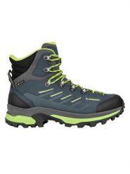 LOWA Skórzane buty trekkingowe "Randir GTX" w kolorze zielono-niebieskim rozmiar: 46. Niebieskie buty trekkingowe Lowa, bez wzorów, z gore-texu, bez zapięcia. Za 804.99 zł.