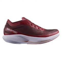 Buty do biegania męskie Salomon Phantasm. Czerwone buty do biegania Salomon, bez wzorów, z materiału, bez zapięcia, do biegania. Za 568.00 zł.