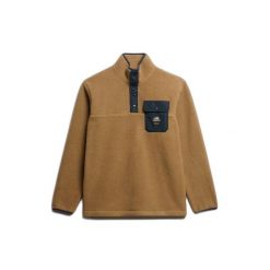 Polar z kołnierzem na napy Superdry Fuji. Brązowe bluzy z polaru Superdry, m, bez wzorów, z polaru, bez kołnierzyka, bez ramiączek. Za 380.05 zł.