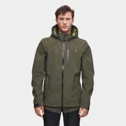 Kurtka softshell męska trekkingowa Alpinus Roignais. Zielone kurtki Alpinus, m, bez wzorów, z softshellu, bez kaptura. Za 399.00 zł.