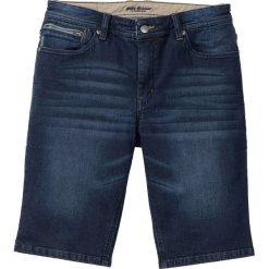 Bermudy dżinsowe ze stretchem Slim Fit. Niebieskie jeansy bonprix, m. Za 124.99 zł.