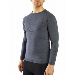 Koszulka temoaktywna męska Viking Lan Pro Merino, z wełną Merino. Szare bielizna termoaktywna Viking, na zimę, m, bez wzorów, z wełny, bez ramiączek, narciarskie. Za 188.94 zł.
