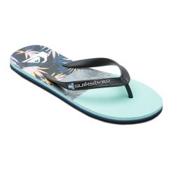 Japonki plażowe męskie Quiksilver Molokai Panel. Niebieskie japonki Quiksilver, bez wzorów. Za 52.99 zł.