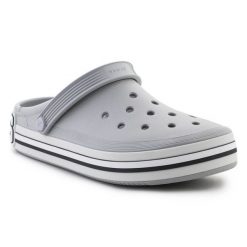 Klapki Crocs Off Court Logo Clog 209651-1FT szare. Szare klapki z materiału. Za 380.97 zł.