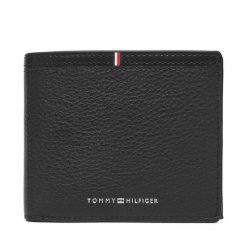 Portfel Tommy Hilfiger. Czarne portfele Tommy Hilfiger, bez wzorów. Za 349.99 zł.
