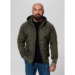 Kurtka przejściowa męska Pitbull z kapturem Roxton. Brązowe kurtki PITBULL, m, bez wzorów, z kapturem. Za 269.99 zł.