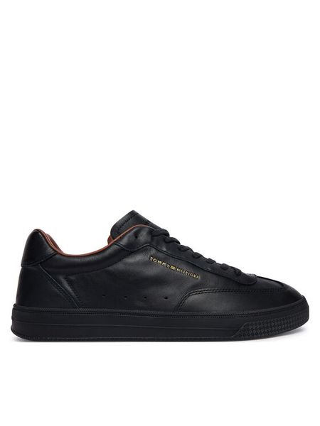 Tommy Hilfiger Sneakersy Th Lo Lux Lth Sneaker FM0FM05996 Czarny. Czarne buty sportowe casual Tommy Hilfiger, bez wzorów, ze skóry, bez zapięcia. Za 569.99 zł.