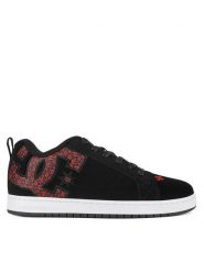 DC Sneakersy COURT GRAFFIK 300529-BW5 Czarny. Czarne buty sportowe casual DC, bez wzorów, ze skóry, bez zapięcia. Za 249.99 zł.