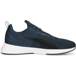 Buty treningowe męskie Puma Flyer Runner Mesh. Niebieskie buty treningowe Puma, bez wzorów, z materiału, na fitness i siłownię. Za 182.59 zł.