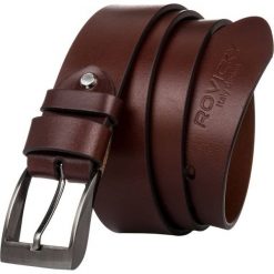 Pasek męski brązowy ROVICKY-1 BROWN. Brązowe paski ROVICKY, bez wzorów, ze skóry, klasyczne. Za 53.00 zł.