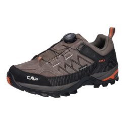 Buty trekkingowe męskie CMP Rigel wodoodporne FITGO. Czarne trekkingi CMP, bez wzorów, z materiału, bez zapięcia. Za 358.89 zł.