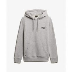 Bluza z kapturem Superdry Vintage Logo. Szare bluzy z kapturem Superdry, m, bez wzorów, z kapturem. Za 343.30 zł.