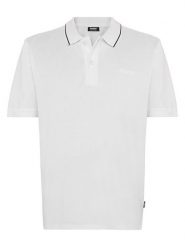 Pioneer Koszulka polo w kolorze białym rozmiar: L. Białe koszulki polo PIONEER, l, bez wzorów, z bawełny, bez kołnierzyka, bez ramiączek. Za 86.95 zł.