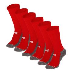 Skarpety Antypoślizgowe do Piłki Nożnej Pro - 6 par - Czerwony. Czerwone skarpety XTREME SOCKSWEAR, bez wzorów, z bawełny. Za 210.49 zł.