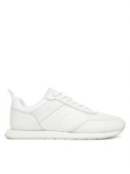 Calvin Klein Sneakersy Low Prof Runn Laceup Tape HM0HM01897 Biały. Białe buty sportowe casual CALVIN KLEIN, bez wzorów, ze skóry, bez zapięcia. Za 569.99 zł.