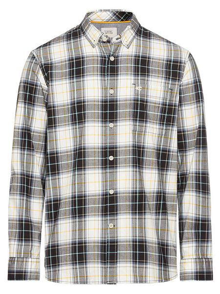 Camel Active Koszula w kolorze czarno-kremowo-żółtym rozmiar: 3XL. Brązowe koszule Camel Active, xl, bez wzorów, z bawełny, bez kołnierzyka, bez ramiączek. Za 113.36 zł.