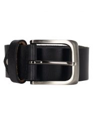 HIDE & STITCHES Skórzany pasek "Frisco" w kolorze czarnym rozmiar: 140. Czarne paski HIDE & STITCHES, bez wzorów, z materiału. Za 78.28 zł.