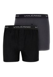 Bokserki z logo U-FREE. Czarne bokserki Volcano, m, bez wzorów, z bawełny. Za 79.99 zł.