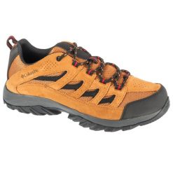 Buty trekkingowe męskie, Crestwood. Brązowe trekkingi Columbia, bez wzorów, z gumy, bez zapięcia. Za 279.99 zł.