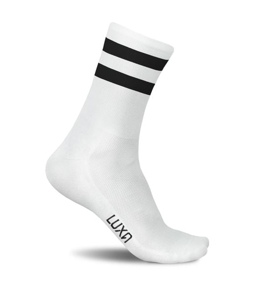 Skarpetki Rowerowe Unisex Luxa Night. Białe skarpety LUXA, bez wzorów, z materiału. Za 49.90 zł.