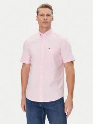 Tommy Hilfiger Koszula Heritage MW0MW36272 Różowy Regular Fit. Czerwone koszule Tommy Hilfiger, m, bez wzorów, z bawełny, bez kołnierzyka, bez ramiączek. Za 309.99 zł.