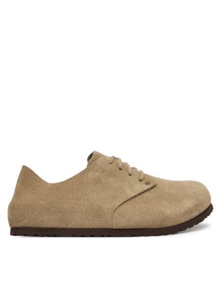 Birkenstock Półbuty Maine 1031698 Beżowy. Brązowe eleganckie półbuty Birkenstock, bez wzorów, ze skóry, bez obcasa, bez zapięcia. Za 719.99 zł.