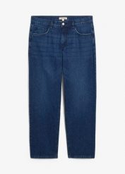 Dżinsy o kroju loose fit, straight. Niebieskie jeansy bonprix, m. Za 127.99 zł.