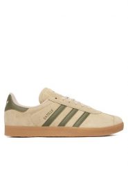 Adidas Sneakersy Gazelle KJ7683 Beżowy. Brązowe buty sportowe casual Adidas, bez wzorów, z nubiku, bez zapięcia. Za 478.99 zł.