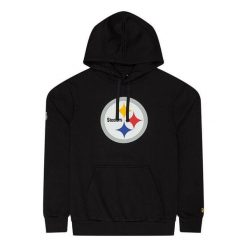 Bluza z kapturem Steelers NFL. Czarne bluzy z kapturem New Era, l, bez wzorów, z bawełny, z kapturem. Za 296.00 zł.