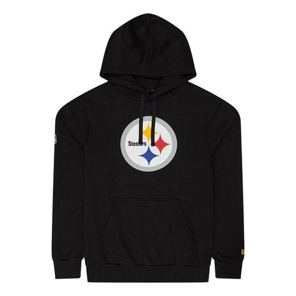 Bluza z kapturem Steelers NFL. Czarne bluzy z kapturem New Era, l, bez wzorów, z bawełny, z kapturem. Za 296.00 zł.