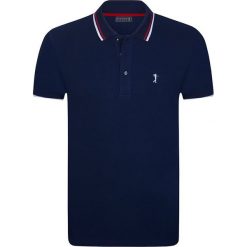Koszulka polo "Beginning" w kolorze granatowym. Koszulki polo sportowe marki Sir Raymond Taylor. W wyprzedaży za 99.95 zł.