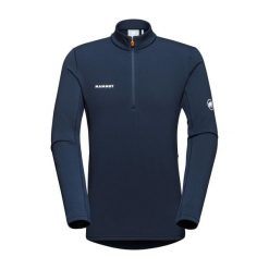 Bluza trekkingowa męska Mammut Aenergy ML Half Zip Pull. Niebieskie bluzy Mammut, na zimę, m, bez wzorów, bez kaptura. Za 429.99 zł.